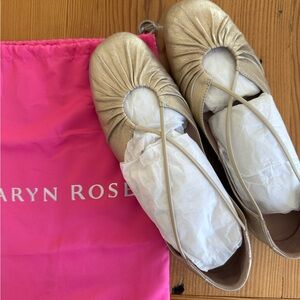 Taryn Rose Gold Ballet Flats